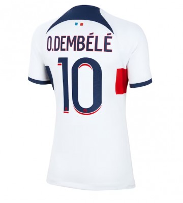 Maillot de foot Paris Saint-Germain Ousmane Dembele #10 Extérieur Femmes 2023-24 Manches Courte